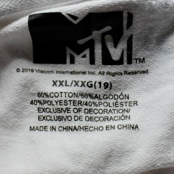 MTV Glitter Rainbow Crop 1/4 Zip Sweatshirt Size XXL - Picture 7 of 10
